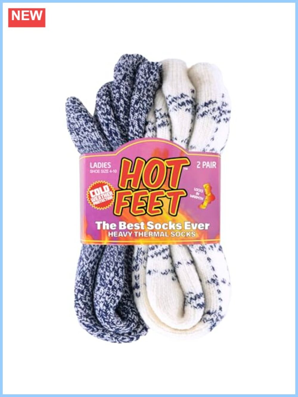 Women's Thermal Socks Cold Weather Thick Warm Winter Hiking Insulated 2 Pack